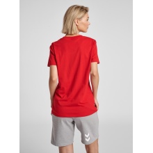 hummel Sport/Leisure Shirt hmlGO Cotton Big Logo (Cotton) Short Sleeve Red Women