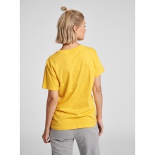 hummel Sport/Leisure Shirt hmlGO Cotton Big Logo (Cotton) Short Sleeve Yellow Women