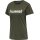 hummel Sport/Leisure Shirt hmlGO Cotton Big Logo (Cotton) Short Sleeve Green/Brown Women