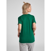 hummel Sport/Leisure Shirt hmlGO Cotton Big Logo (Cotton) Short Sleeve Dark Green Women