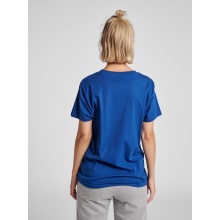 hummel Sport/Leisure Shirt hmlGO Cotton Big Logo (Cotton) Short Sleeve Dark Blue Women