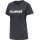 hummel Sport/Leisure Shirt hmlGO Cotton Big Logo (Cotton) Short Sleeve Dark Grey Women