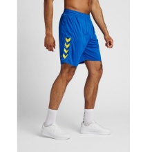 hummel Sports Shorts hmlCORE XK Poly Shorts (robust double knit, without side pockets) Short blue/yellow Men