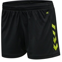 hummel Sports Shorts hmlCORE XK Poly Shorts (robust double knit, without side pockets) Short black/lime green Women