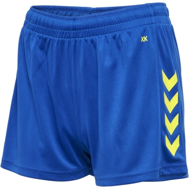 hummel Sports Shorts hmlCORE XK Poly Shorts (robust double knit, without side pockets) short blue/yellow Women