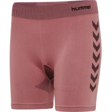 hummel Functional Underwear Sport Shorts Tight Seamless (quick-drying, close-fitting) short pink Women