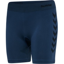 hummel Functional Underwear Sport Shorts Tight Seamless (quick-drying, close-fitting) short denim blue Women