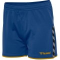 hummel Sports Shorts hmlAUTHENTIC Poly Shorts (light jersey fabric, without side pockets) Short blue/yellow Women