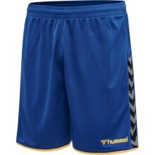 hummel Sports Shorts hmlAUTHENTIC Poly Shorts (light jersey fabric, without side pockets) short blue/yellow Men