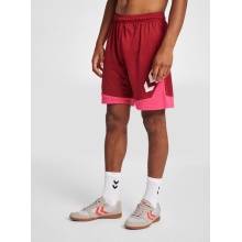 hummel Sports Shorts hmlLEAD Poly Shorts (Mesh Fabric) Short bordeaux/pink Men