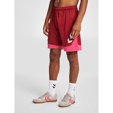 hummel Sports Shorts hmlLEAD Poly Shorts (Mesh Fabric) Short bordeaux/pink Men