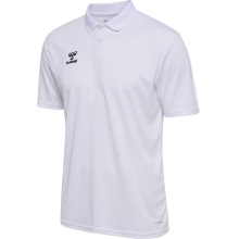 hummel Sport Polo hmlESSENTIAL (100% recycled Polyester) Short Sleeve white Men