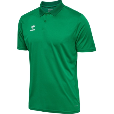 hummel Sport Polo hmlESSENTIAL (100% rec. Polyester) Short Sleeve Green Men