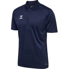 hummel Sport Polo hmlESSENTIAL (100% recycled Polyester) Short Sleeve Navy Blue Men