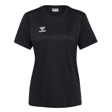 hummel Sports Shirt hmlESSENTIAL (100% recycled Polyester) Short Sleeve Black Ladies