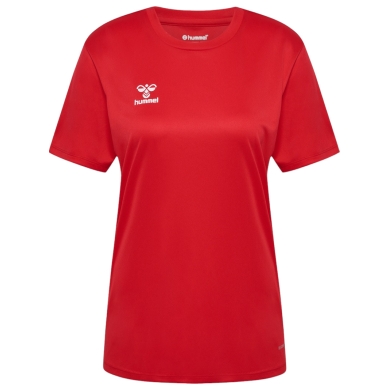 hummel Sports Shirt hmlESSENTIAL (100% recycled Polyester) Short Sleeve Red Ladies