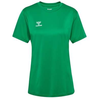 hummel Sports Shirt hmlESSENTIAL (100% recycled Polyester) Short Sleeve Green Ladies