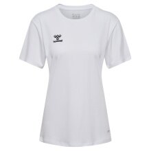 hummel Sports Shirt hmlESSENTIAL (100% recycled Polyester) Short Sleeve White Ladies