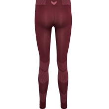 hummel Functional Underwear Sport Tight Seamless (breathable, close-fitting) long burgundy Women