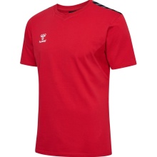 Hummel Sport T-shirt hmlAUTHENTIC CO (100% cotton) Short sleeve red Men's