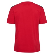 Hummel Sport T-shirt hmlAUTHENTIC CO (100% cotton) Short sleeve red Men's