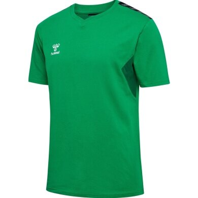 Hummel Sport T-shirt hmlAUTHENTIC CO (100% cotton) Short sleeve green men's