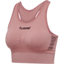 hummel Sport-Bra Seamless Round Neck Seamless (quick-drying, lightweight) pink Women