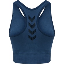 hummel Sport-Bra Seamless Round Neck Seamless (quick-drying, lightweight) denim blue Women