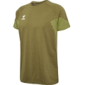 hummel Sport/Leisure T-shirt hmlTRAVEL (elastic jersey fabric) Short sleeve olive green Men