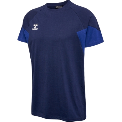 hummel Sport/Leisure T-shirt hmlTRAVEL (elastic jersey fabric) Short sleeve navy blue Men