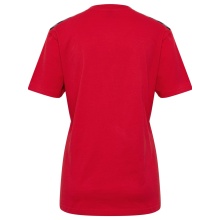 Hummel Sports Shirt hmlAUTHENTIC CO (100% Cotton) Short Sleeve Red Ladies