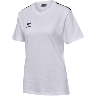 Hummel Sport Shirt hmlAUTHENTIC CO (100% cotton) Short sleeve white ladies