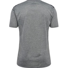 Hummel Sport T-shirt hmlAUTHENTIC Jersey (100% Polyester) Short Sleeve Grey/Black Men's