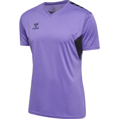 Hummel Sport T-shirt hmlAUTHENTIC Jersey (100% Polyester) Short Sleeve Purple/Black Men's