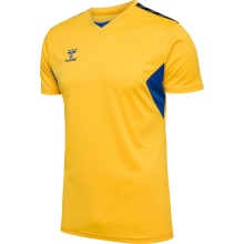 Hummel Sport T-shirt hmlAUTHENTIC Jersey (100% Polyester) Short Sleeve Yellow/Blue Men's