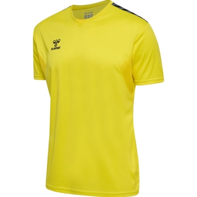 Hummel Sport T-shirt hmlAUTHENTIC Jersey (100% Polyester) Short Sleeve Yellow Men