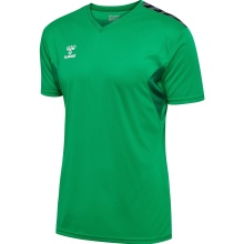 Hummel Sport T-shirt hmlAUTHENTIC Jersey (100% Polyester) Short Sleeve Green Men's