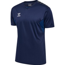 Hummel Sport T-shirt hmlAUTHENTIC Jersey (100% Polyester) Short Sleeve Navy Blue Men's