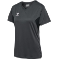 Hummel Sports Shirt hmlAUTHENTIC Jersey (100% Polyester) Short Sleeve Asphalt Grey Ladies