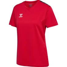 Hummel Sport Shirt hmlAUTHENTIC Jersey (100% Polyester) Short Sleeve Red Ladies