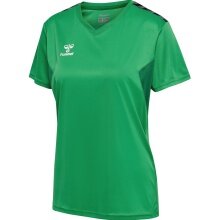 Hummel Sports Shirt hmlAUTHENTIC Jersey (100% Polyester) Short Sleeve Green Ladies