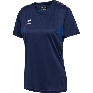 Hummel Sports Shirt hmlAUTHENTIC Jersey (100% Polyester) Short Sleeve Navy Blue Ladies