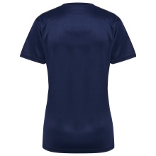 Hummel Sports Shirt hmlAUTHENTIC Jersey (100% Polyester) Short Sleeve Navy Blue Ladies