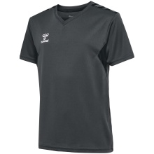 Hummel Sport T-shirt hmlAUTHENTIC Jersey (100% Polyester) Short Sleeve Asphalt Grey Children