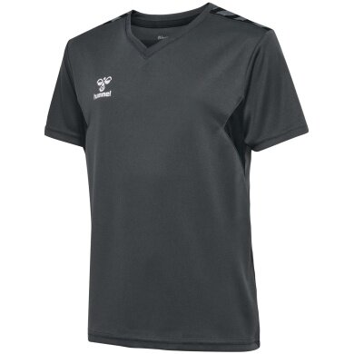 Hummel Sport T-shirt hmlAUTHENTIC Jersey (100% Polyester) Short Sleeve Asphalt Grey Children