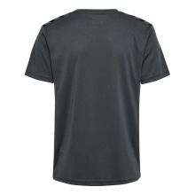 Hummel Sport T-shirt hmlAUTHENTIC Jersey (100% Polyester) Short Sleeve Asphalt Grey Children