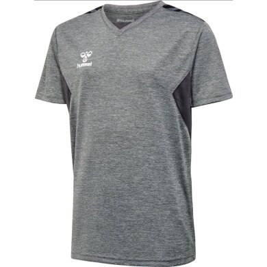 Hummel Sport T-shirt hmlAUTHENTIC Jersey (100% Polyester) Short Sleeve Grey Children