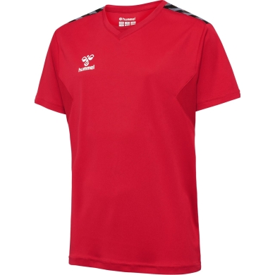 Hummel Sport T-shirt hmlAUTHENTIC Jersey (100% Polyester) Short Sleeve Red Kids