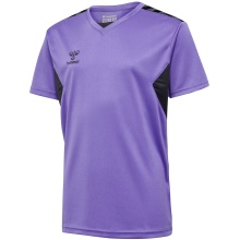 Hummel Sport T-shirt hmlAUTHENTIC Jersey (100% Polyester) Short Sleeve Purple/Black Children