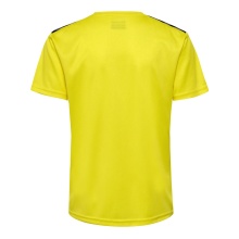 Hummel Sport T-shirt hmlAUTHENTIC Jersey (100% Polyester) Short Sleeve Yellow Kids